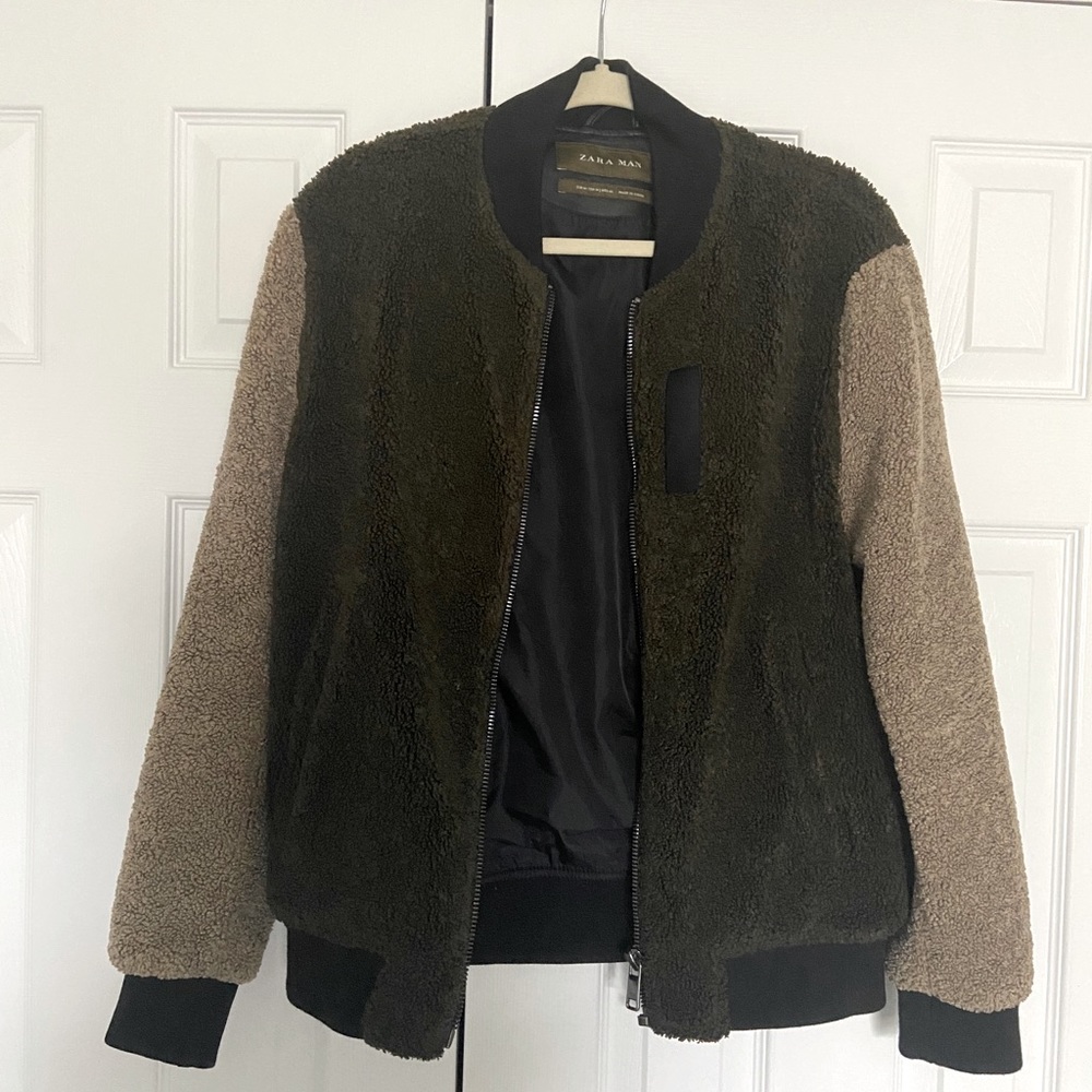 Zara Teddy Bomber Jacket